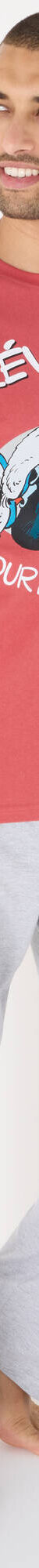 Pyjama pantalon manches longues Gaston Lagaffe (rouge / gris) Pyjama pantalon manches longues Gaston Lagaffe (rouge / gris)